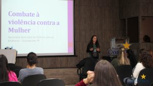 a voz delas, guarapuava, delegacia da mulher, faculdade campo real