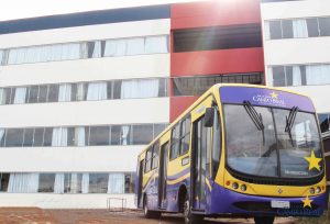 novo estacionamento, ônibus circular, guarapuava, faculdade campo real