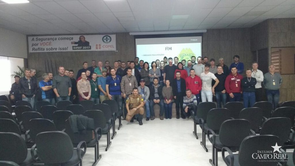 guarapuava, faculdade, campo real, semana interna de prevenção de acidentes do trabalho, sipat, companhia paranaense de energia, copel