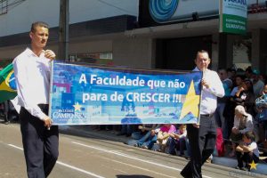 faculdade, campo real, guarapuava, desfile, 7 de setembro
