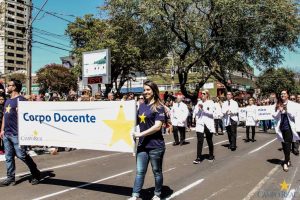 faculdade, campo real, guarapuava, desfile, 7 de setembro