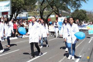 faculdade, campo real, guarapuava, desfile, 7 de setembro