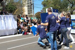 faculdade, campo real, guarapuava, desfile, 7 de setembro