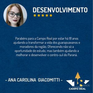 Centro Universitário Campo Real completa 18 anos