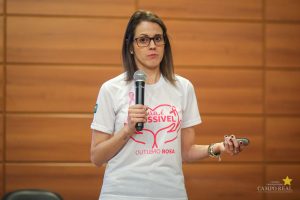outubro rosa, guarapuava, palestra, saúde, acadêmicos, faculdade, biomedicina, enfermagem, nutrição