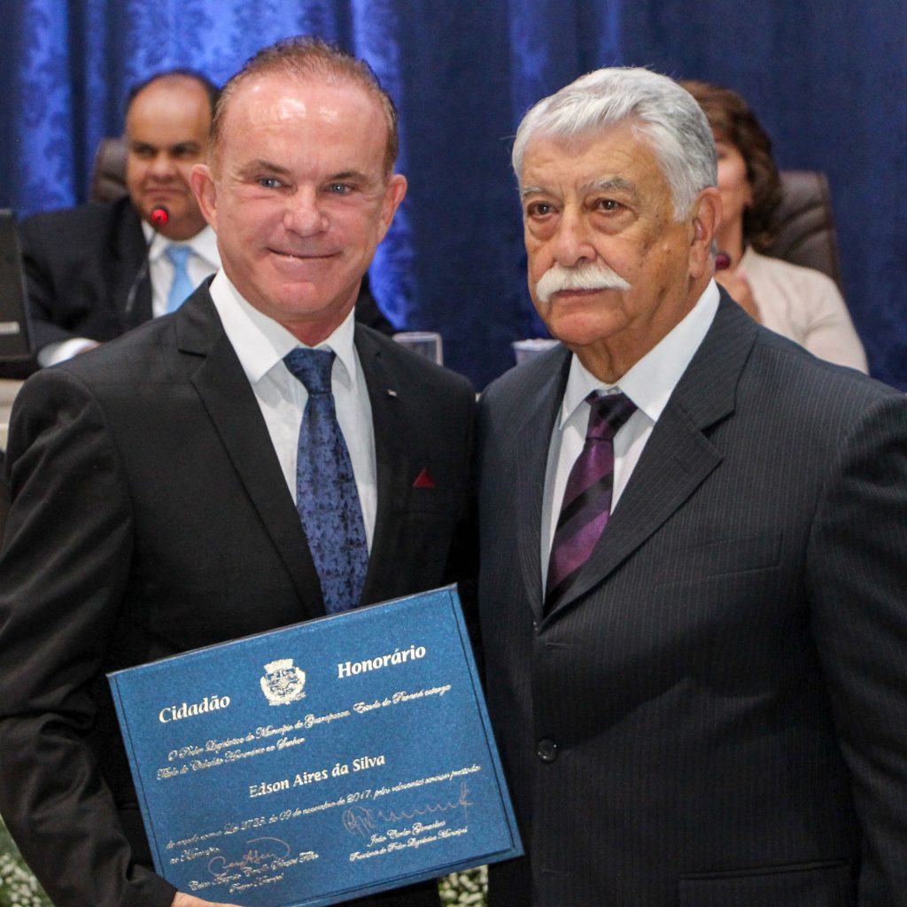professor edson aires da silva cidadão honorário guarapuava