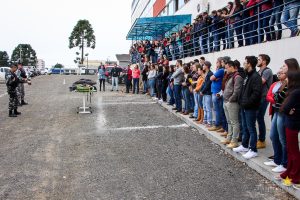 Medicina Veterinária promove atividade com o Batalhão de Polícia Militar