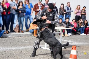 Medicina Veterinária promove atividade com o Batalhão de Polícia Militar