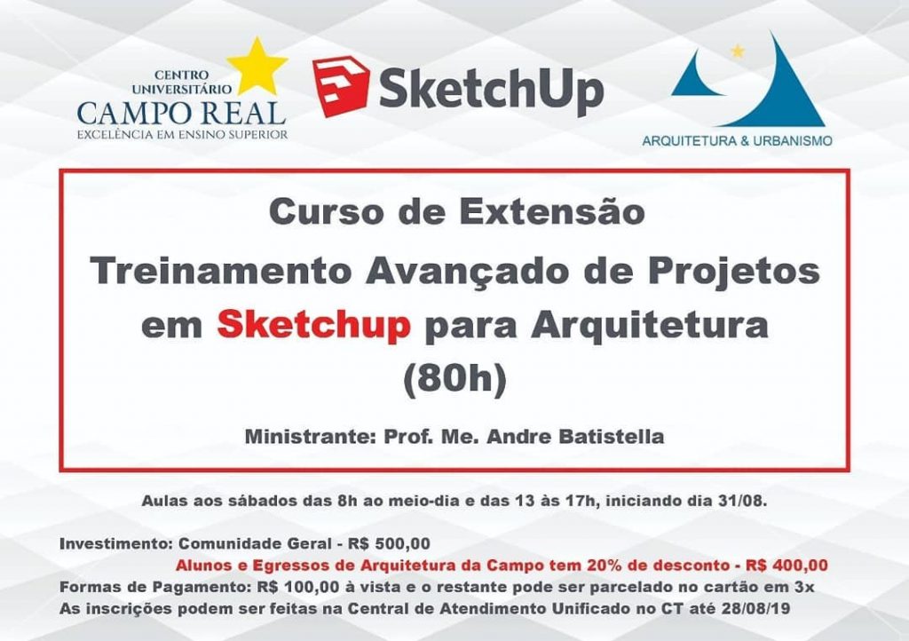 Treinamento Avançado de Projetos em Sketchup para Arquitetura