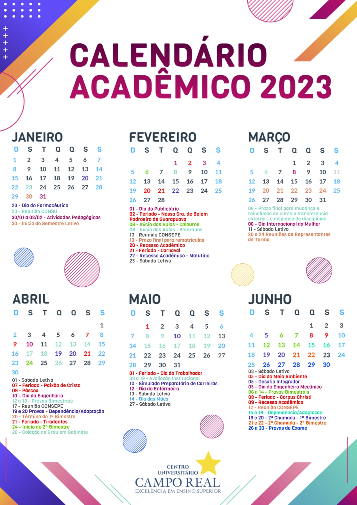 Calendario 2023 - Graduacao - Campus Paracambi